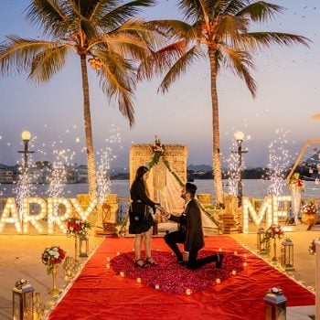 Golden Hour Gazebo Proposal and Picnic
